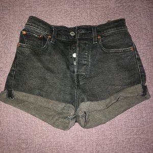 Levi's Black Jeans Shorts